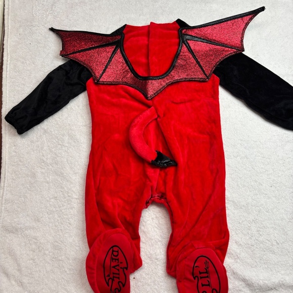 Lil’ Devil Infant Halloween Costume – Size 6-12 Months – Spirit Halloween - Picture 8 of 9